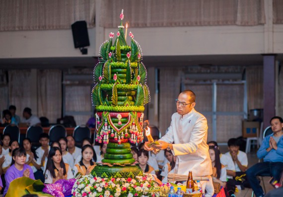 ภาพกิจกรรม คณะวิทยาศาสตร์และเทคโนโลยี จัดกิจกรรมบายศรีสู่ขวัญคณะวิทยาศาสตร์และเทคโนโลยี