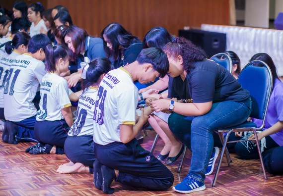 ภาพกิจกรรม คณะวิทยาศาสตร์และเทคโนโลยี จัดกิจกรรมบายศรีสู่ขวัญคณะวิทยาศาสตร์และเทคโนโลยี