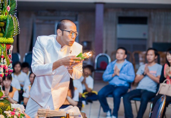 ภาพกิจกรรม คณะวิทยาศาสตร์และเทคโนโลยี จัดกิจกรรมบายศรีสู่ขวัญคณะวิทยาศาสตร์และเทคโนโลยี