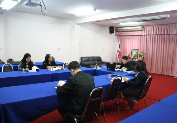 ภาพกิจกรรม คณะวิทยาศาสตร์และเทคโนโลยี จัดกิจกรรมผู้บริหารมหาวิทยาลัยพบอาจารย์ที่ปรึกษาหมู่เรียน ประจำปีการศึกษา 2560