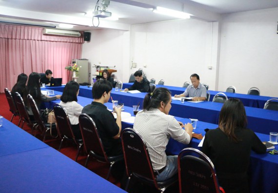 ภาพกิจกรรม คณะวิทยาศาสตร์และเทคโนโลยี จัดกิจกรรมผู้บริหารมหาวิทยาลัยพบอาจารย์ที่ปรึกษาหมู่เรียน ประจำปีการศึกษา 2560