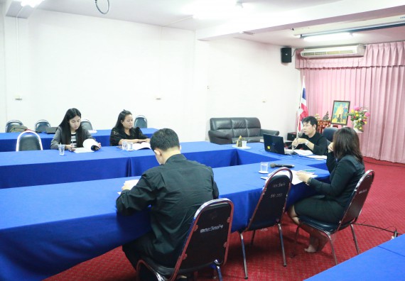 ภาพกิจกรรม คณะวิทยาศาสตร์และเทคโนโลยี จัดกิจกรรมผู้บริหารมหาวิทยาลัยพบอาจารย์ที่ปรึกษาหมู่เรียน ประจำปีการศึกษา 2560