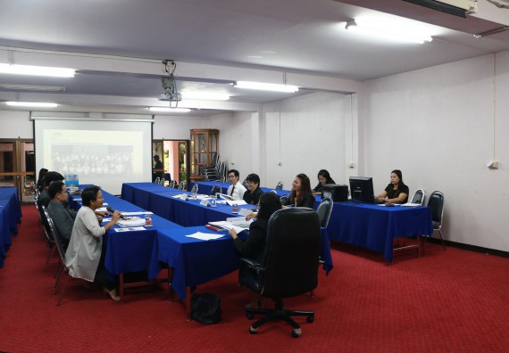 ภาพกิจกรรม คณะวิทยาศาสตร์และเทคโนโลยี จัดการตรวจประเมินคุณภาพการศึกษาภายใน ระดับคณะ