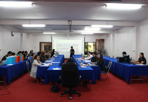 ภาพกิจกรรม คณะวิทยาศาสตร์และเทคโนโลยี จัดการตรวจประเมินคุณภาพการศึกษาภายใน ระดับคณะ