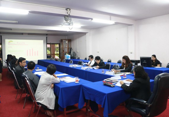 ภาพกิจกรรม คณะวิทยาศาสตร์และเทคโนโลยี จัดการตรวจประเมินคุณภาพการศึกษาภายใน ระดับคณะ