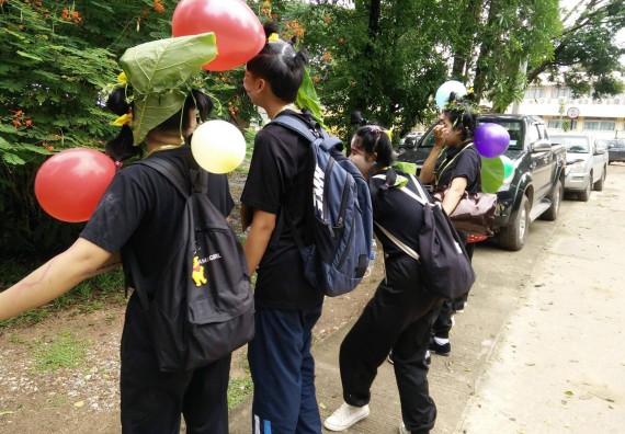 ภาพกิจกรรม โปรแกรมวิชาวิทยาศาสตร์และเทคโนโลนีการอาหาร จัดโครงการสายสัมพันธ์พี่น้อง ปีการศึกษา 2560 