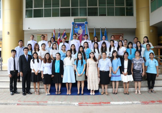 ภาพกิจกรรม คณะวิทยาศาสตร์และเทคโนโลยี เข้าร่วมพิธีเฉลิมพระเกียรติสมเด็จพระนางเจ้าสิริกิติ์