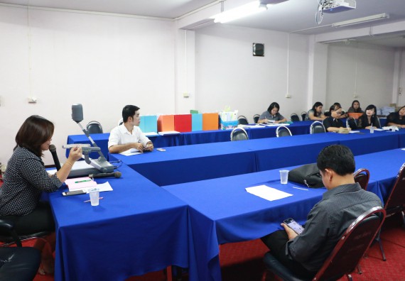 ภาพกิจกรรม คณะวิทยาศาสตร์และเทคโนโลยี จัดการประชุม เรื่อง การจัดพิธีถวายพานพุ่มสักการะพระบิดาแห่งวิทยาศาสตร์ไทย