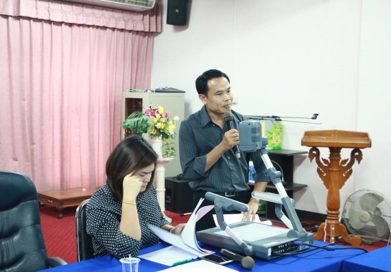 ภาพกิจกรรม คณะวิทยาศาสตร์และเทคโนโลยี จัดการประชุม เรื่อง การจัดพิธีถวายพานพุ่มสักการะพระบิดาแห่งวิทยาศาสตร์ไทย