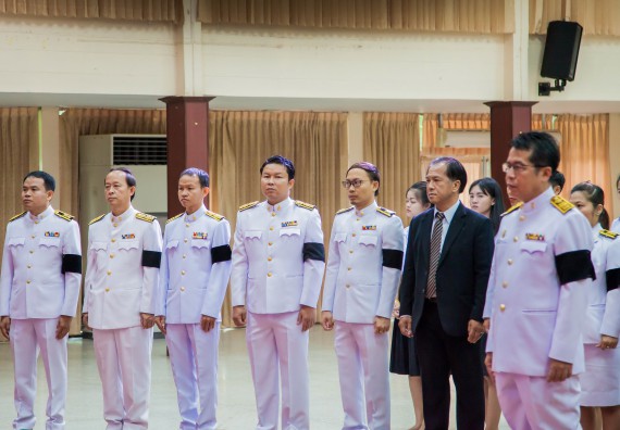 ภาพกิจกรรม คณะวิทยาศาสตร์และเทคโนโลยี จัดพิธีถวายพานพุ่มสักการะ “พระบิดาแห่งวิทยาศาสตร์ไทย”พระบาทสมเด็จพระจอมเกล้าเจ้าอยู่หัว รัชกาลที่ 4 เนื่องในวันวิทยาศาสตร์แห่งชาติ ประจำปี 2560