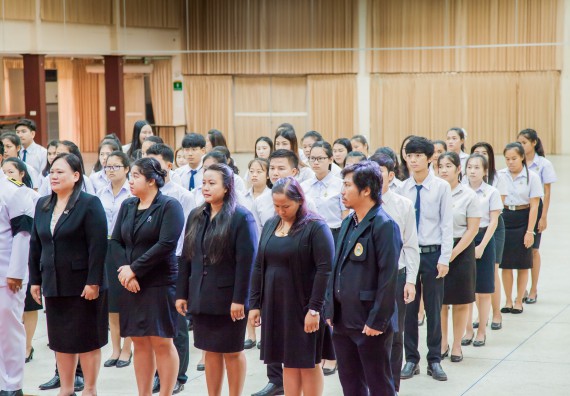 ภาพกิจกรรม คณะวิทยาศาสตร์และเทคโนโลยี จัดพิธีถวายพานพุ่มสักการะ “พระบิดาแห่งวิทยาศาสตร์ไทย”พระบาทสมเด็จพระจอมเกล้าเจ้าอยู่หัว รัชกาลที่ 4 เนื่องในวันวิทยาศาสตร์แห่งชาติ ประจำปี 2560