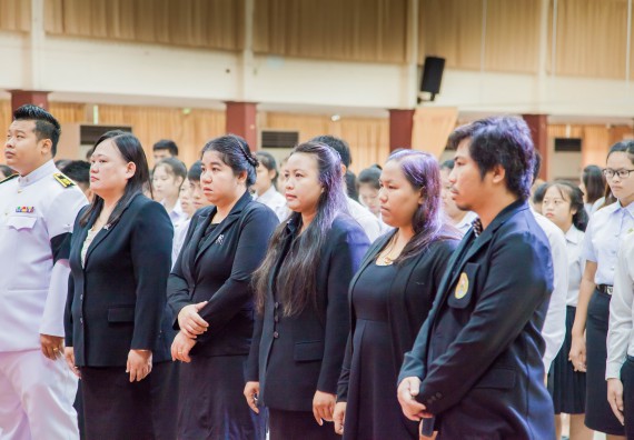 ภาพกิจกรรม คณะวิทยาศาสตร์และเทคโนโลยี จัดพิธีถวายพานพุ่มสักการะ “พระบิดาแห่งวิทยาศาสตร์ไทย”พระบาทสมเด็จพระจอมเกล้าเจ้าอยู่หัว รัชกาลที่ 4 เนื่องในวันวิทยาศาสตร์แห่งชาติ ประจำปี 2560
