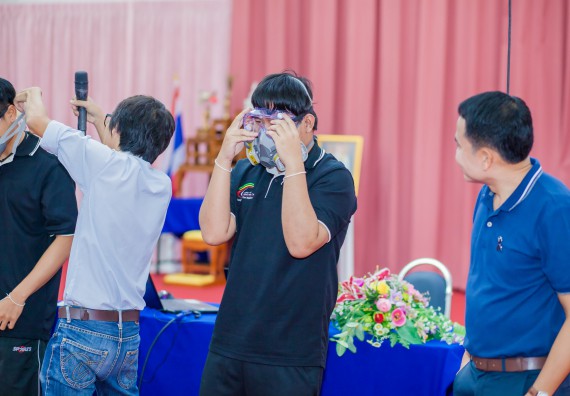 ภาพกิจกรรม คณะวิทยาศาสตร์และเทคโนโลยี จัดกิจกรรมส่งเสริมความรู้ เรื่อง ความปลอดภัยในห้องปฏิบัติการทางวิทยาศาสตร์