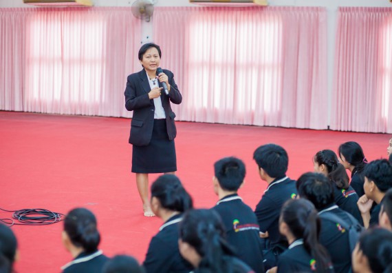 ภาพกิจกรรม คณะวิทยาศาสตร์และเทคโนโลยี จัดกิจกรรมส่งเสริมความรู้ เรื่อง ความปลอดภัยในห้องปฏิบัติการทางวิทยาศาสตร์