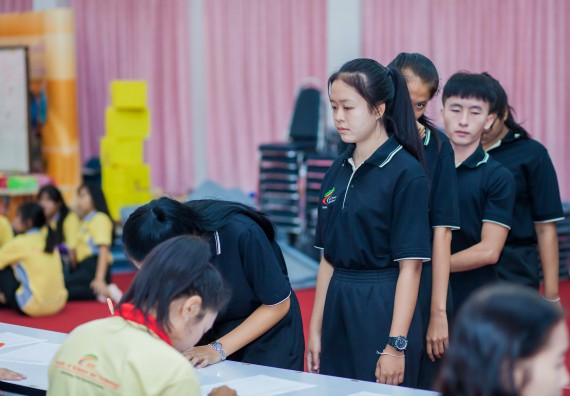 ภาพกิจกรรม คณะวิทยาศาสตร์และเทคโนโลยี จัดกิจกรรมส่งเสริมความรู้ เรื่อง ความปลอดภัยในห้องปฏิบัติการทางวิทยาศาสตร์