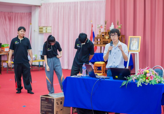 ภาพกิจกรรม คณะวิทยาศาสตร์และเทคโนโลยี จัดกิจกรรมส่งเสริมความรู้ เรื่อง ความปลอดภัยในห้องปฏิบัติการทางวิทยาศาสตร์