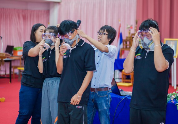 ภาพกิจกรรม คณะวิทยาศาสตร์และเทคโนโลยี จัดกิจกรรมส่งเสริมความรู้ เรื่อง ความปลอดภัยในห้องปฏิบัติการทางวิทยาศาสตร์