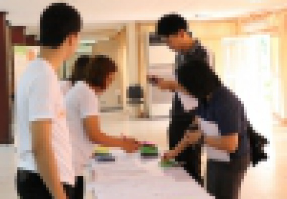 ภาพกิจกรรม คณะวิทยาศาสตร์และเทคโนโลยี เข้าร่วมกิจกรรมองค์กรแห่งความสุข happy workplace kpru