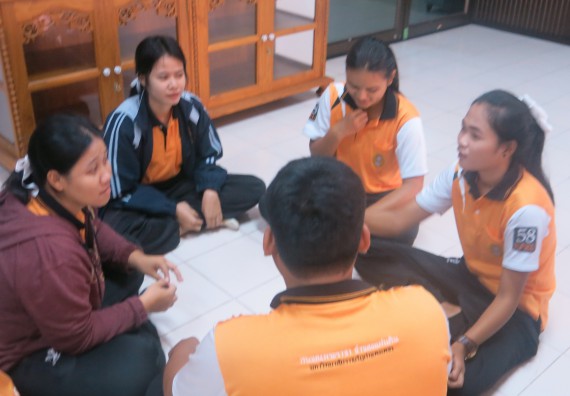 ภาพกิจกรรม โปรแกรมวิชาสาธารณสุขศาสตร์ จัดการอบรมหลักการทำงานเป็นทีม