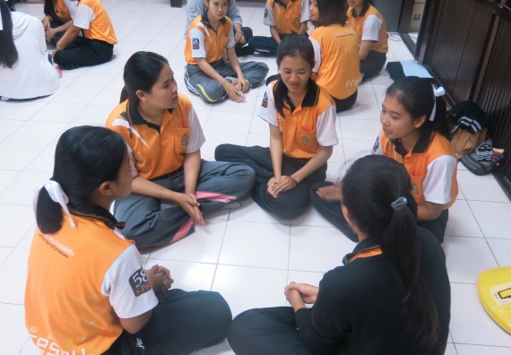 ภาพกิจกรรม โปรแกรมวิชาสาธารณสุขศาสตร์ จัดการอบรมหลักการทำงานเป็นทีม