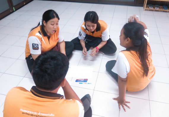 ภาพกิจกรรม โปรแกรมวิชาสาธารณสุขศาสตร์ จัดการอบรมหลักการทำงานเป็นทีม