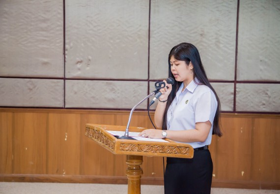 ภาพกิจกรรม คณะวิทยาศาสตร์และเทคโนโลยี จัดกิจกรรมพุทธศาสนากับวิทยาศาสตร์ เพื่อส่งเสริมคุณธรรม จริยธรรม