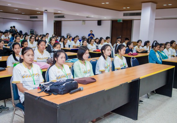 ภาพกิจกรรม คณะวิทยาศาสตร์และเทคโนโลยี จัดกิจกรรมพุทธศาสนากับวิทยาศาสตร์ เพื่อส่งเสริมคุณธรรม จริยธรรม