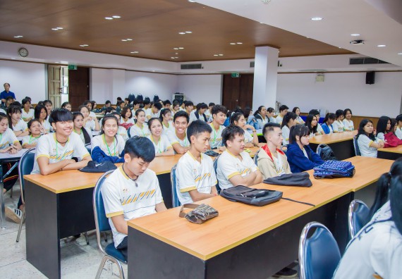 ภาพกิจกรรม คณะวิทยาศาสตร์และเทคโนโลยี จัดกิจกรรมพุทธศาสนากับวิทยาศาสตร์ เพื่อส่งเสริมคุณธรรม จริยธรรม