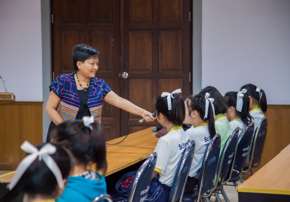 ภาพกิจกรรม คณะวิทยาศาสตร์และเทคโนโลยี จัดกิจกรรมพุทธศาสนากับวิทยาศาสตร์ เพื่อส่งเสริมคุณธรรม จริยธรรม