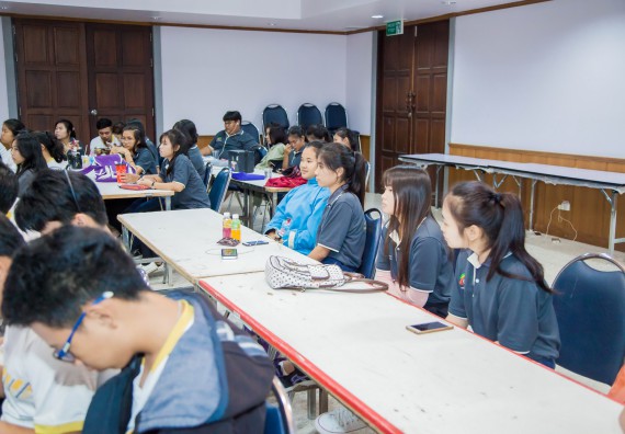 ภาพกิจกรรม คณะวิทยาศาสตร์และเทคโนโลยี จัดกิจกรรมพุทธศาสนากับวิทยาศาสตร์ เพื่อส่งเสริมคุณธรรม จริยธรรม