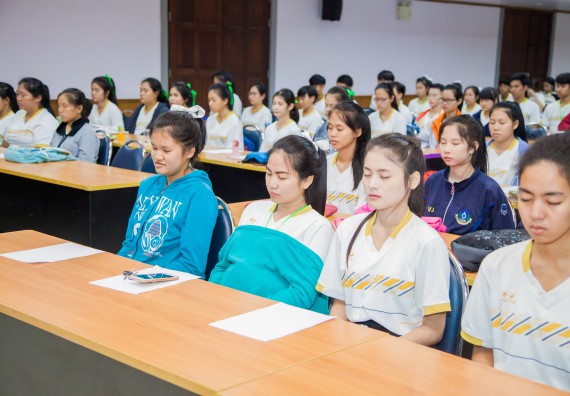 ภาพกิจกรรม คณะวิทยาศาสตร์และเทคโนโลยี จัดกิจกรรมพุทธศาสนากับวิทยาศาสตร์ เพื่อส่งเสริมคุณธรรม จริยธรรม