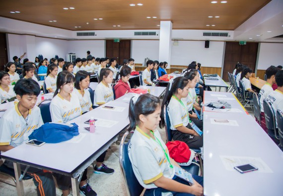 ภาพกิจกรรม คณะวิทยาศาสตร์และเทคโนโลยี จัดกิจกรรมพุทธศาสนากับวิทยาศาสตร์ เพื่อส่งเสริมคุณธรรม จริยธรรม