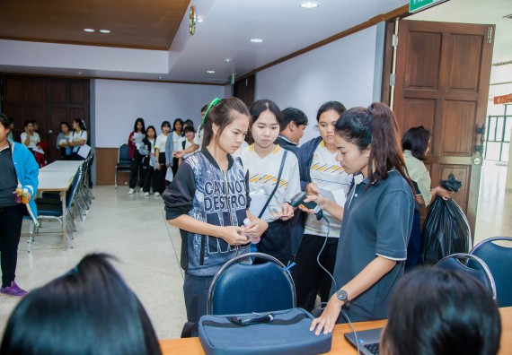 ภาพกิจกรรม คณะวิทยาศาสตร์และเทคโนโลยี จัดกิจกรรมพุทธศาสนากับวิทยาศาสตร์ เพื่อส่งเสริมคุณธรรม จริยธรรม