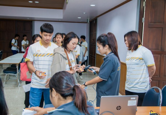 ภาพกิจกรรม คณะวิทยาศาสตร์และเทคโนโลยี จัดกิจกรรมพุทธศาสนากับวิทยาศาสตร์ เพื่อส่งเสริมคุณธรรม จริยธรรม