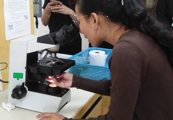 ภาพกิจกรรม ศูนย์วิทยาศาสตร์และวิทยาศาสตร์ประยุกต์ จัดการอบรมโครงการพัฒนาทักษะการใช้เครื่องมือทางวิทยาศาสตร์