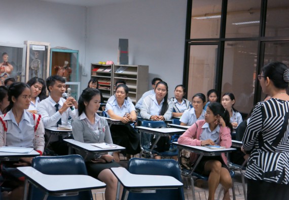 ภาพกิจกรรม โปรแกรมวิชาสาธารณสุขศาสตร์ จัดการอบรม เรื่อง เทคนิคการเยี่ยมบ้าน