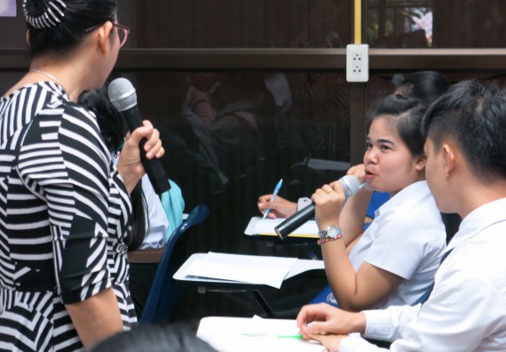 ภาพกิจกรรม โปรแกรมวิชาสาธารณสุขศาสตร์ จัดการอบรม เรื่อง เทคนิคการเยี่ยมบ้าน