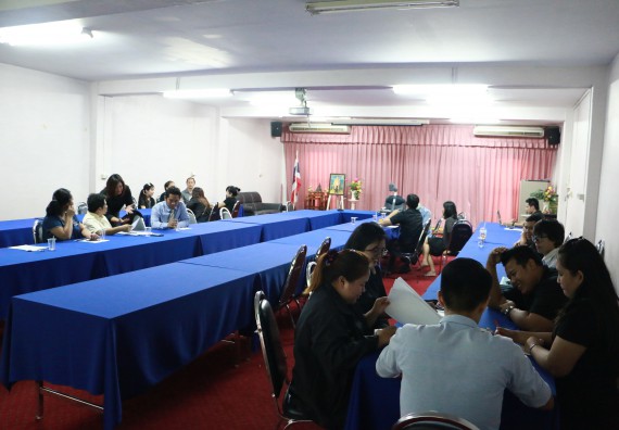 ภาพกิจกรรม คณะวิทยาศาสตร์และเทคโนโลยี จัดการประชุมเพื่อสรรหาคณะกรรมการประจำคณะวิทยาศาสตร์และเทคโนโลยี