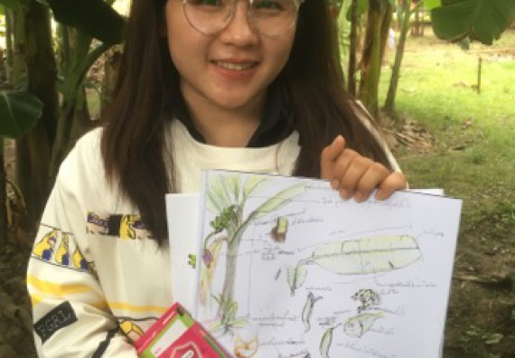 ภาพกิจกรรม คณะวิทยาศาสตร์และเทคโนโลยี เข้าร่วมโครงการอบรมสัมมนาเสริมสร้างศักยภาพในการอนุรักษ์สิ่งแวดล้อมธรรมชาติ หัวข้อ วิธีการวาดภาพทางพฤกษศาสตร์