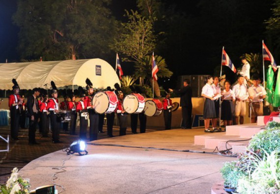 ภาพกิจกรรม คณะวิทยาศาสตร์และเทคโนโลยี เข้าร่วมพิธีเฉลิมพระเกียรติสมเด็จพระนางเจ้าสิริกิติ์