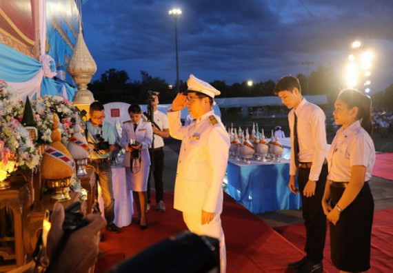 ภาพกิจกรรม คณะวิทยาศาสตร์และเทคโนโลยี เข้าร่วมพิธีเฉลิมพระเกียรติสมเด็จพระนางเจ้าสิริกิติ์