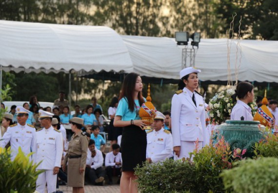 ภาพกิจกรรม คณะวิทยาศาสตร์และเทคโนโลยี เข้าร่วมพิธีเฉลิมพระเกียรติสมเด็จพระนางเจ้าสิริกิติ์