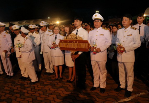 ภาพกิจกรรม คณะวิทยาศาสตร์และเทคโนโลยี เข้าร่วมพิธีเฉลิมพระเกียรติสมเด็จพระนางเจ้าสิริกิติ์