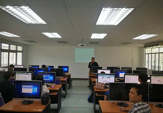 ภาพกิจกรรม คณะวิทยาศาสตร์และเทคโนโลยี เข้าร่วมการอบรมแม่ไก่การใช้ชุดฝึกฝนการสอบมาตรฐานการใช้การใช้ Microsoft office (Mos)