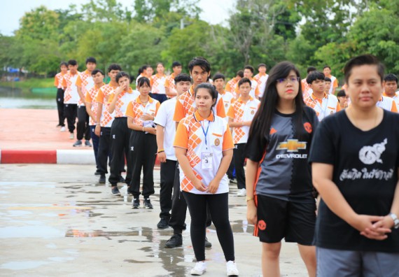 ภาพกิจกรรม คณะวิทยาศาสตร์และเทคโนโลยี เข้าร่วมกิจกรรมออกกำลังกาย ตามแนวคิดของนายกรัฐมนตรี