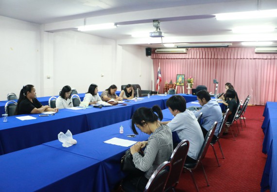 ภาพกิจกรรม คณะวิทยาศาสตร์และเทคโนโลยี จัดการประชุม เรื่อง ค่ายวิทยาศาสตร์โรงเรียนสาธิตฯ