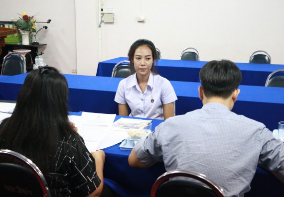 ภาพกิจกรรม คณะวิทยาศาสตร์และเทคโนโลยี สัมภาษณ์ทุนการศึกษา ปตท.สผ. จากทรัพย์ในดินสู่สินทางปัญญา รักษาสิ่งแวดล้อม ของคณะวิทยาศาสตร์และเทคโนโลยี ประจำปี 2560