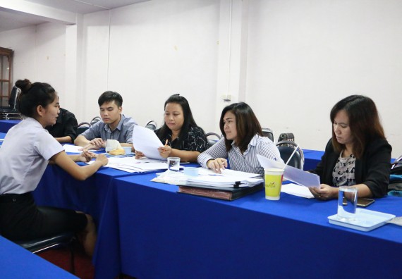 ภาพกิจกรรม คณะวิทยาศาสตร์และเทคโนโลยี สัมภาษณ์ทุนการศึกษา ปตท.สผ. จากทรัพย์ในดินสู่สินทางปัญญา รักษาสิ่งแวดล้อม ของคณะวิทยาศาสตร์และเทคโนโลยี ประจำปี 2560