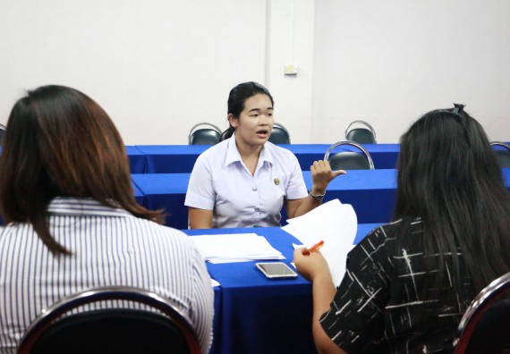 ภาพกิจกรรม คณะวิทยาศาสตร์และเทคโนโลยี สัมภาษณ์ทุนการศึกษา ปตท.สผ. จากทรัพย์ในดินสู่สินทางปัญญา รักษาสิ่งแวดล้อม ของคณะวิทยาศาสตร์และเทคโนโลยี ประจำปี 2560