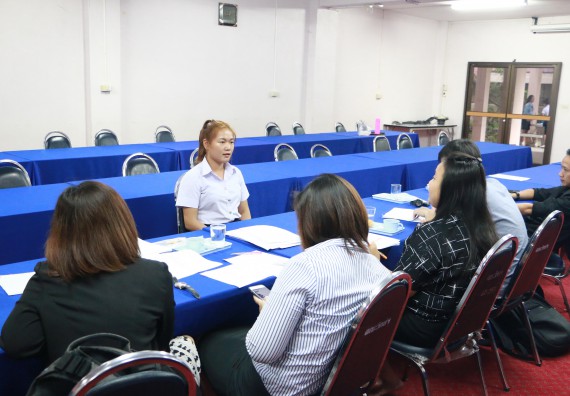 ภาพกิจกรรม คณะวิทยาศาสตร์และเทคโนโลยี สัมภาษณ์ทุนการศึกษา ปตท.สผ. จากทรัพย์ในดินสู่สินทางปัญญา รักษาสิ่งแวดล้อม ของคณะวิทยาศาสตร์และเทคโนโลยี ประจำปี 2560